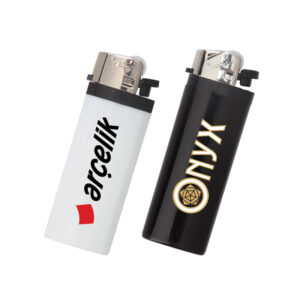 YMN-216 Beyaz I-Lighter Mi̇Di̇ Taşlı Si̇Boplu Çakmak