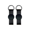 2405 Siyah Metal Suni̇ Deri̇ Anahtarlık