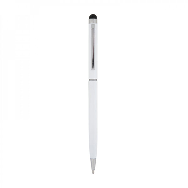 587 Beyaz Metal Tükenmez Touchpen Kalem