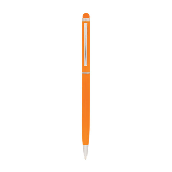587 Turuncu Metal Tükenmez Touchpen Kalem